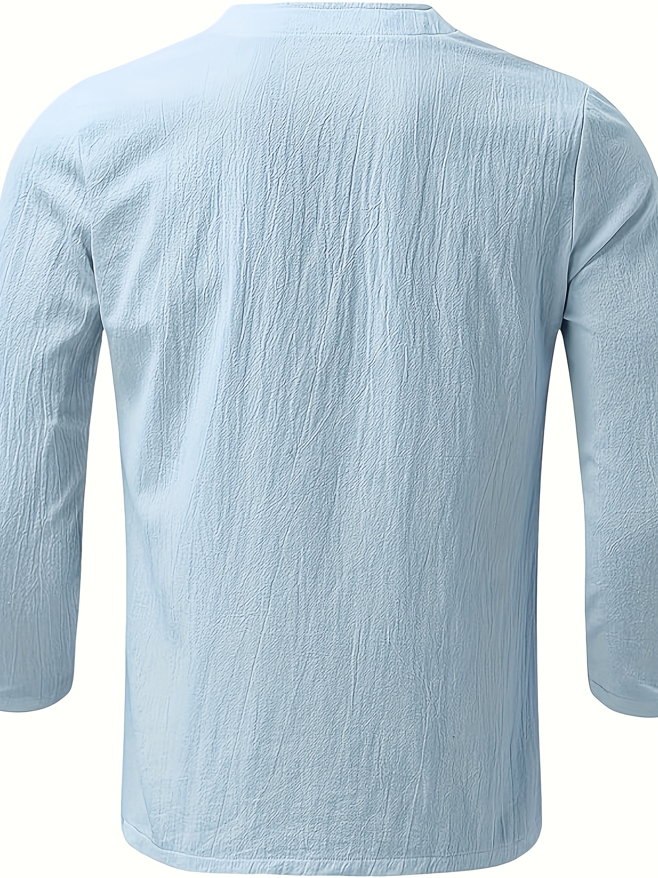  Men's Summer T-Shirt 100% Cotton Hippie Shirt V-Neck