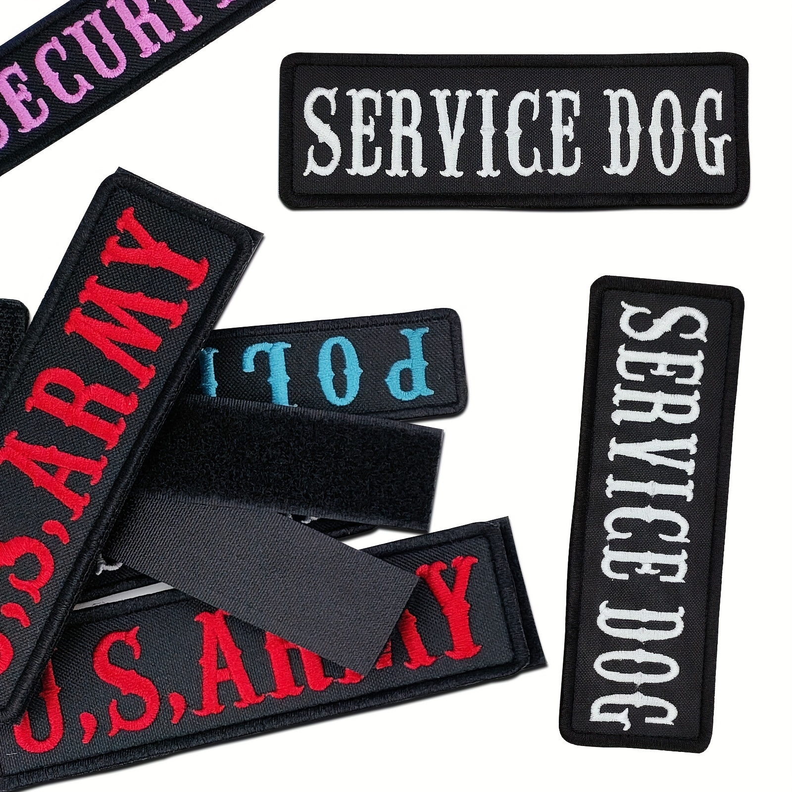 4 Inches (W) Personalized Custom Name Tape with Hook Fastener Tape Backing / Tactical Patch