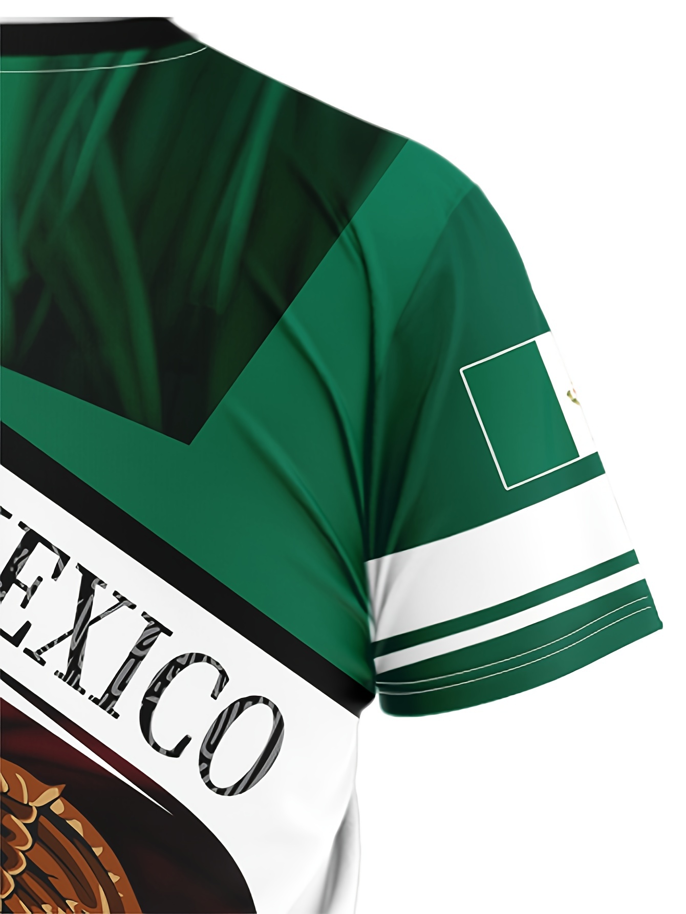 Eagle Holding Snake 'Mexico' Pattern Men's Tee - Summer Stylish T-shirt