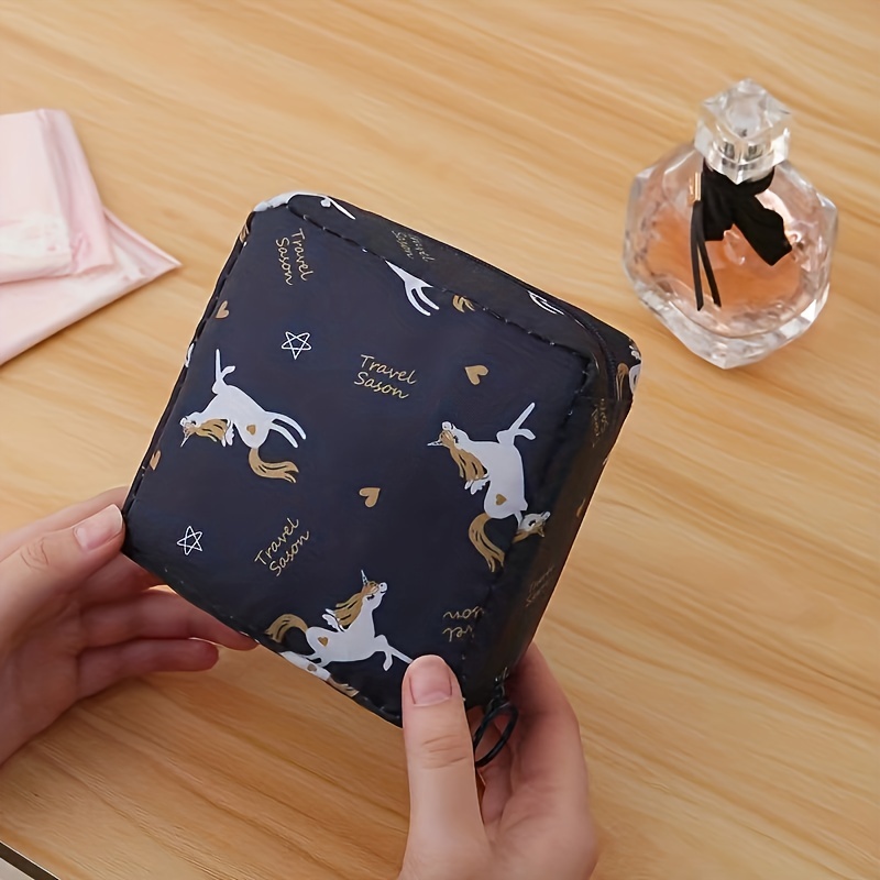 Cute Sanitary Napkin Storage Bag Portable Large - Temu