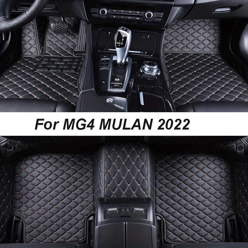 Auto-Fußmatten Für MG4 MULAN 2022 Auto-Innenraumzubehör, PU-Leder-Teppiche,  Auto-Fußmatten