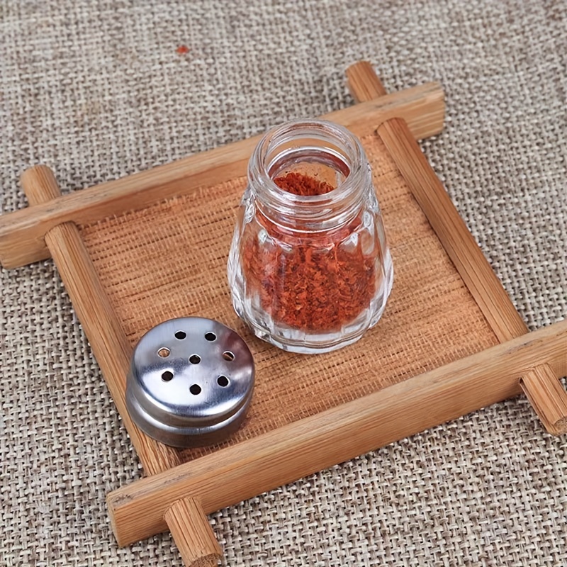 1PC Small Spice Salt and Pepper Bottles Mini Glass Condiment