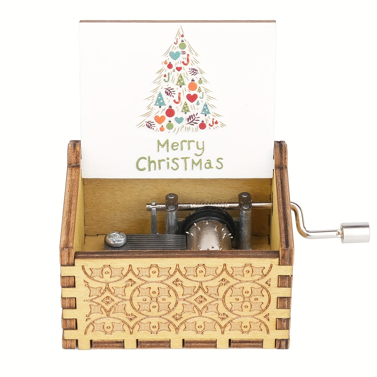 Engraved Wooden Christmas Box for Her