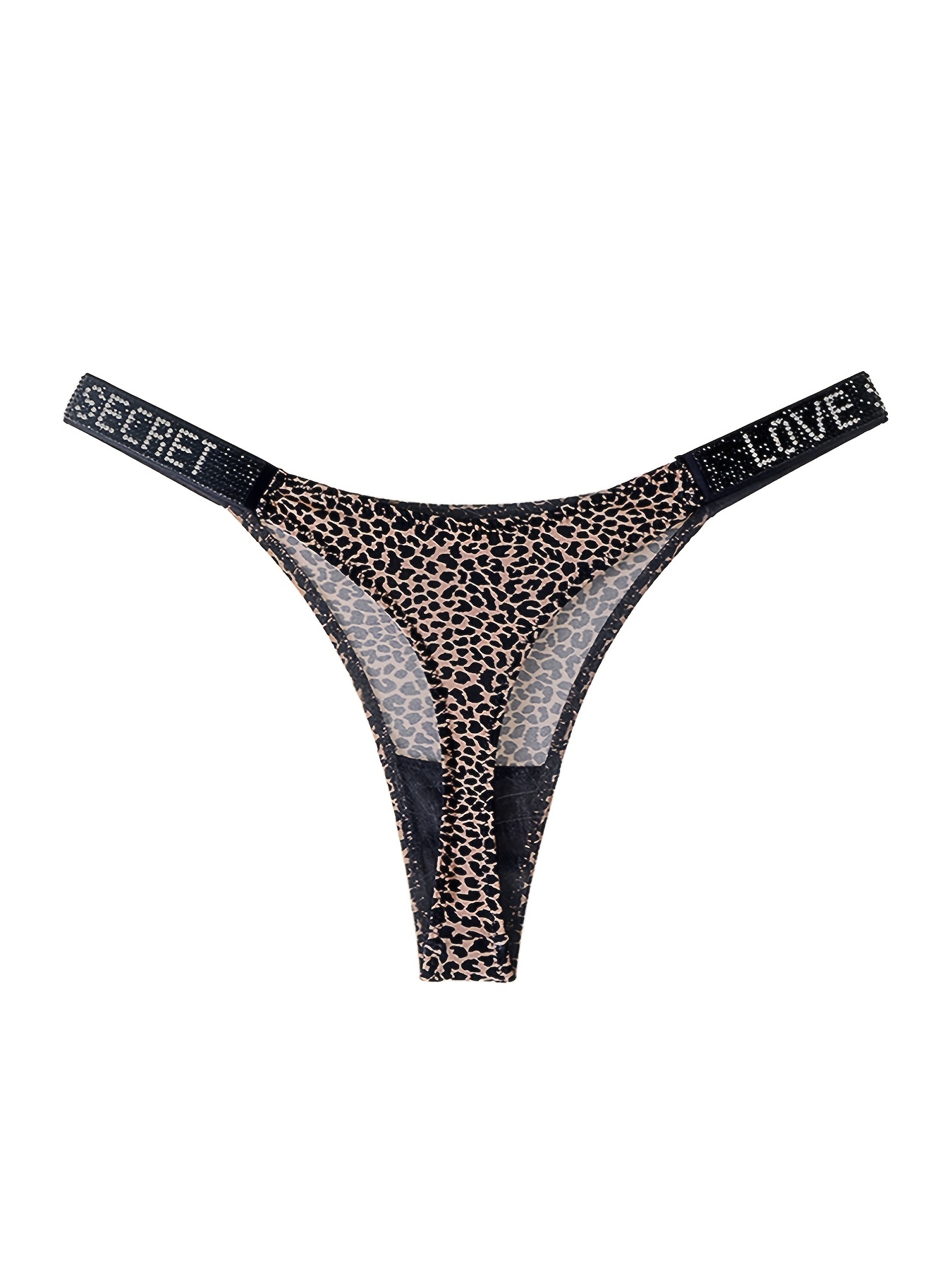 Sexy Panties, LEVAO Thongs for Women Letter Rhinestones G-String