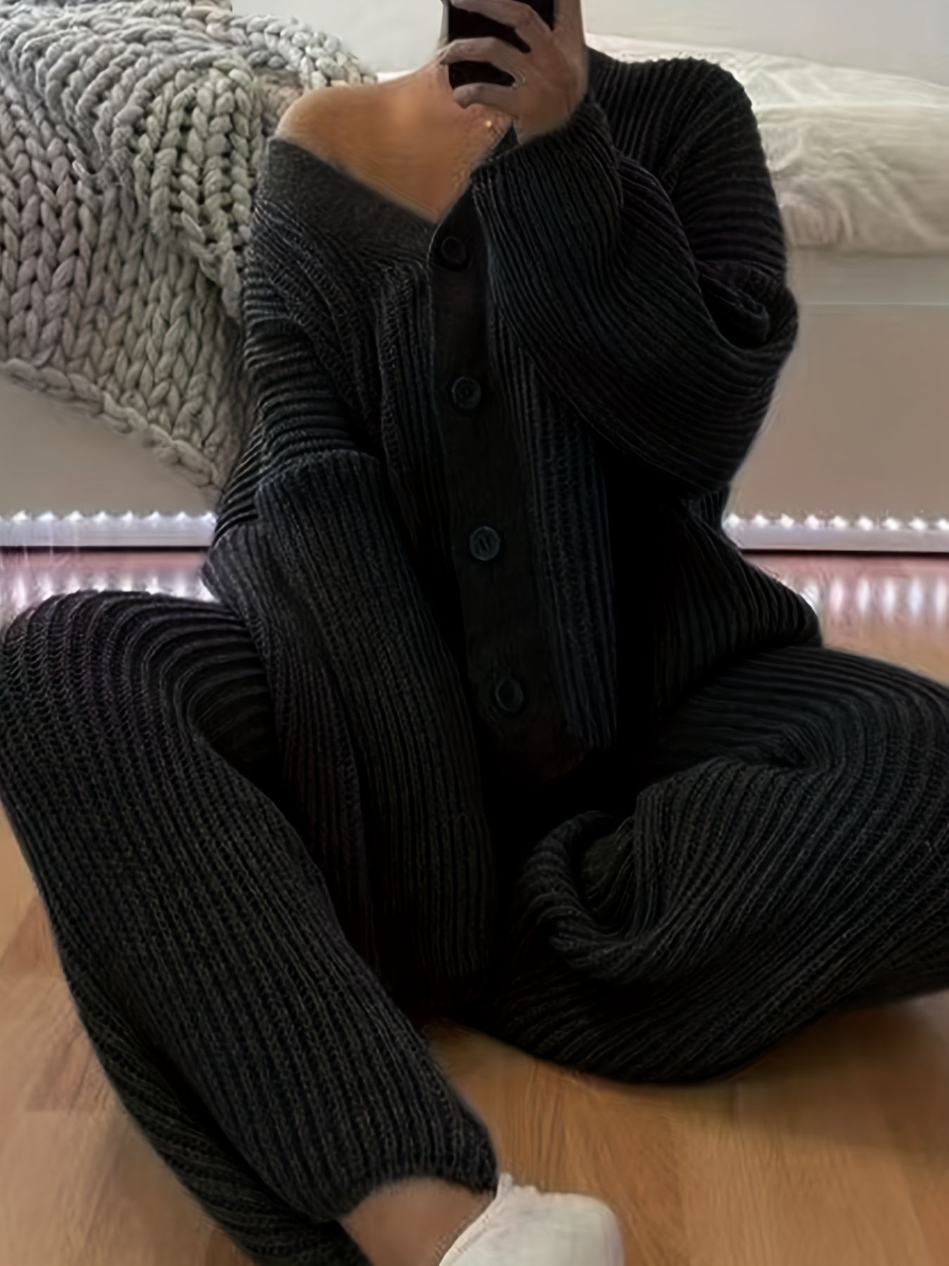 Knit Sweater Set For Women - Temu Canada