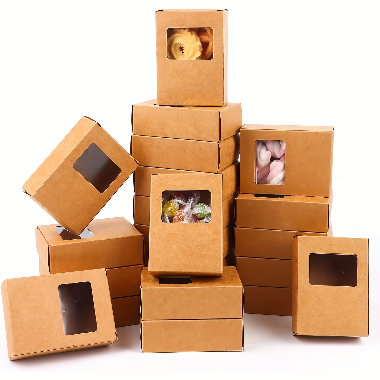 Paquete de 6 cajas organizadoras de joyas de plástico con etiquetas y  divisores para organización personalizada (7 x 4 x 1 pulgadas)