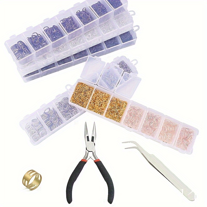 Jewelry Making Supplies Kit Plier Earing Hooks Open Jump Rings Lobster  Clasps Crimp Beads DIY Jewelry Tools Accessories Sets