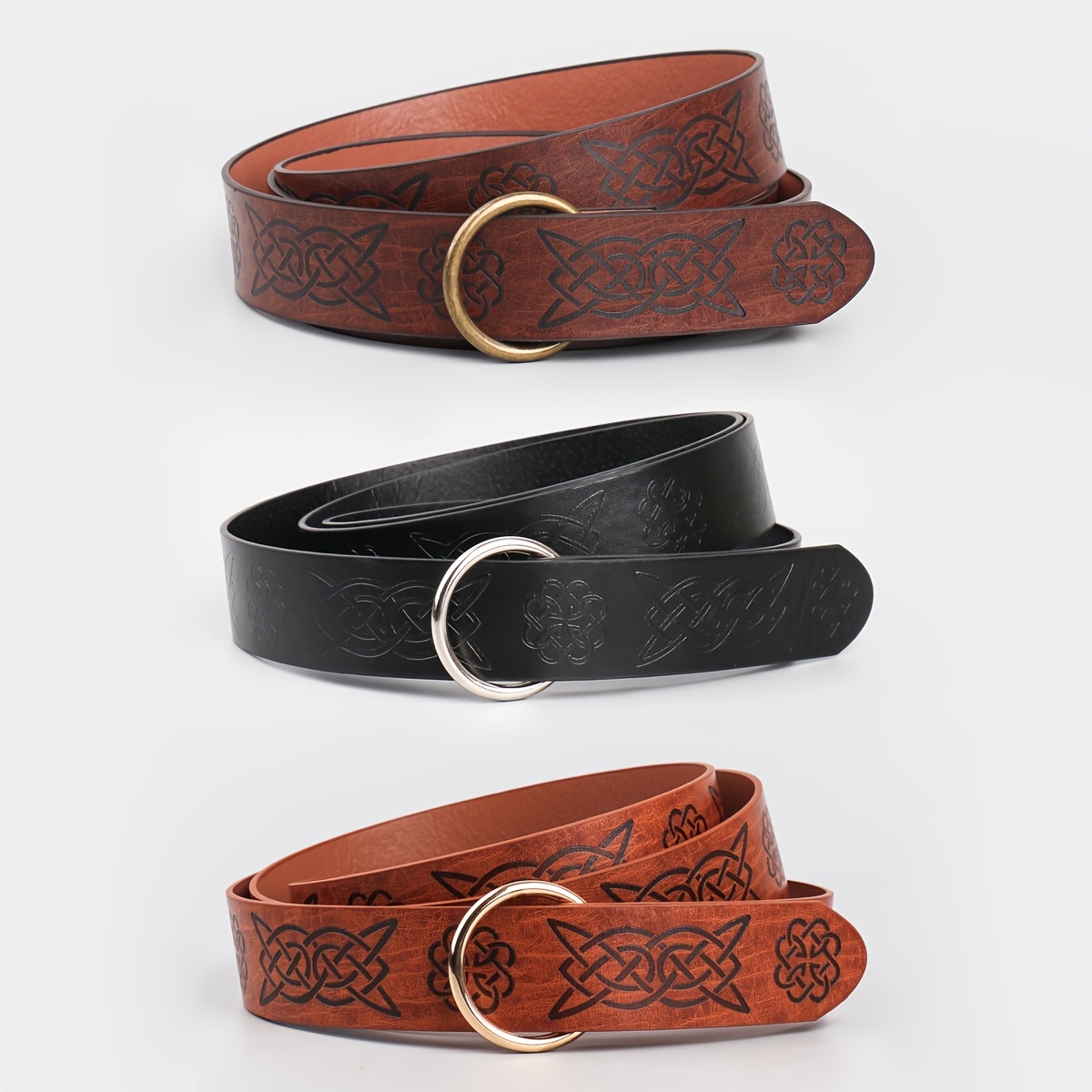 Gucci Ssima Embossed Leather Belt