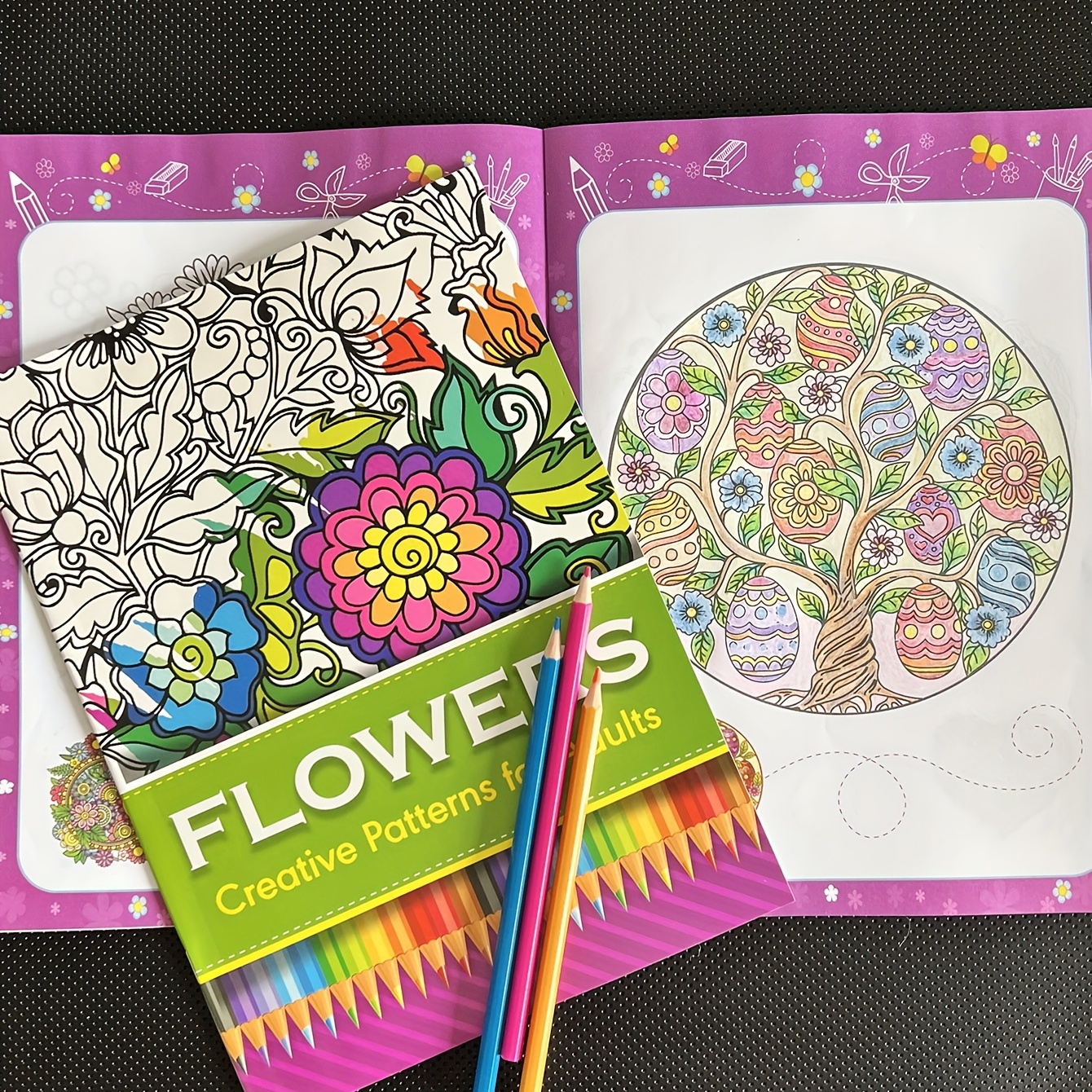 Creative Charm Coloring Book for Adults with Color Pencils - China