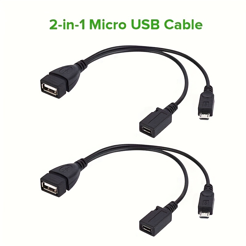 Cable Adaptador Micro/tipo C A Usb 2 0 2 En 1 Otg Para Ratón - Temu