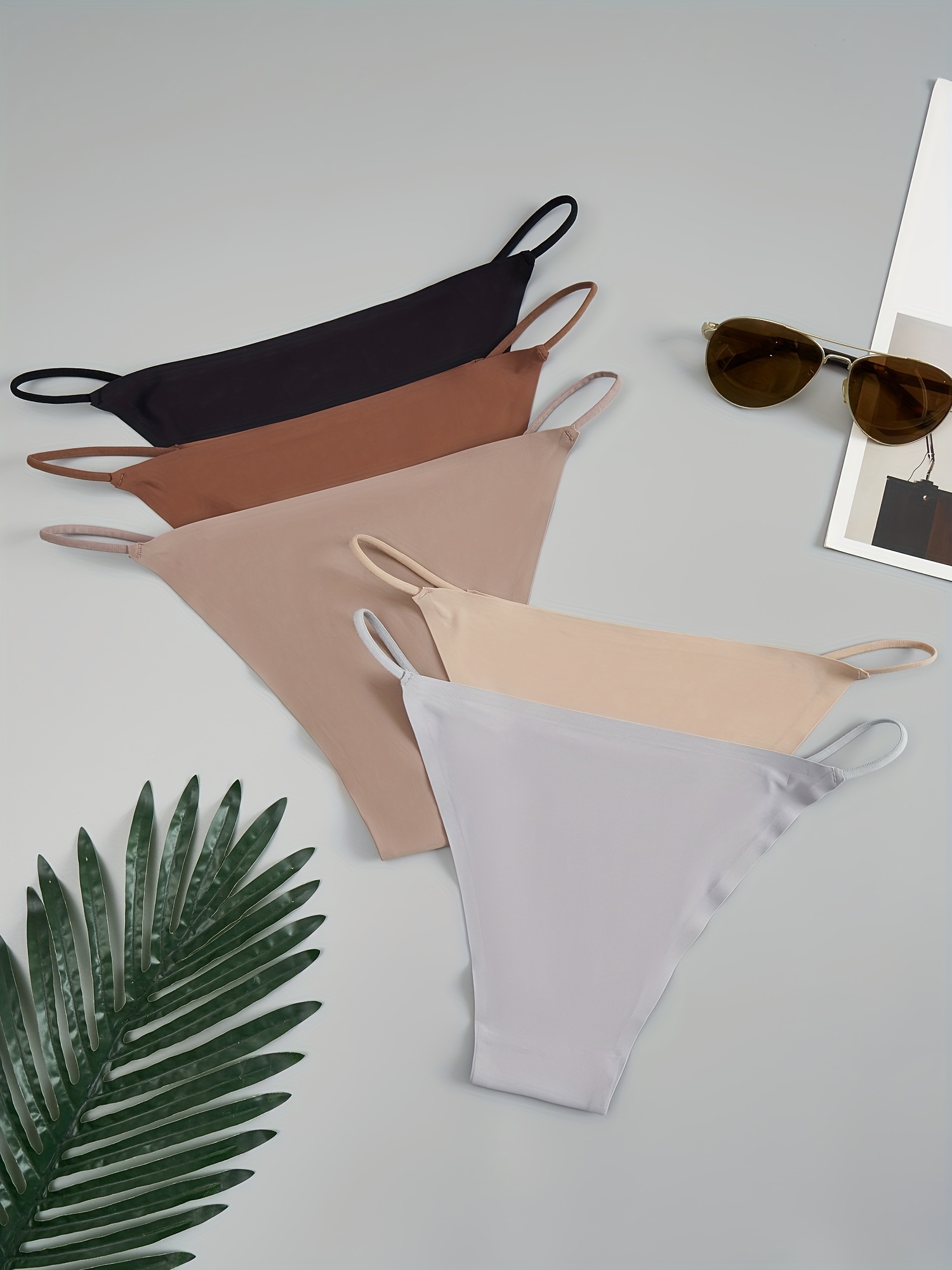 6pcs Simple Solid Panties, Comfy & Breathable Seamless Skin-friendly  Panties, Women's Lingerie & Underwear