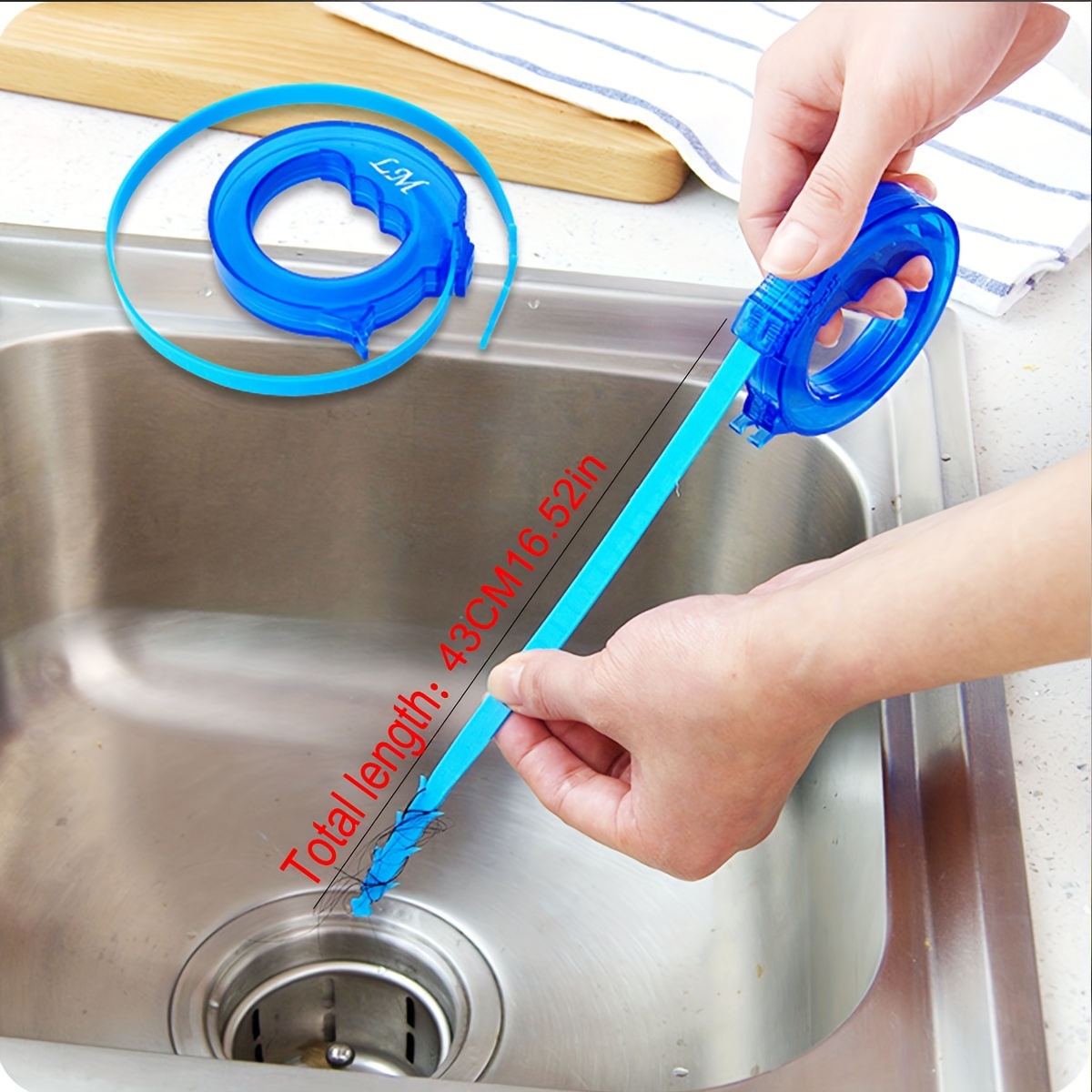 Drain Clog Remover Tool Plastic Drain Sewer Dredging Hook - Temu