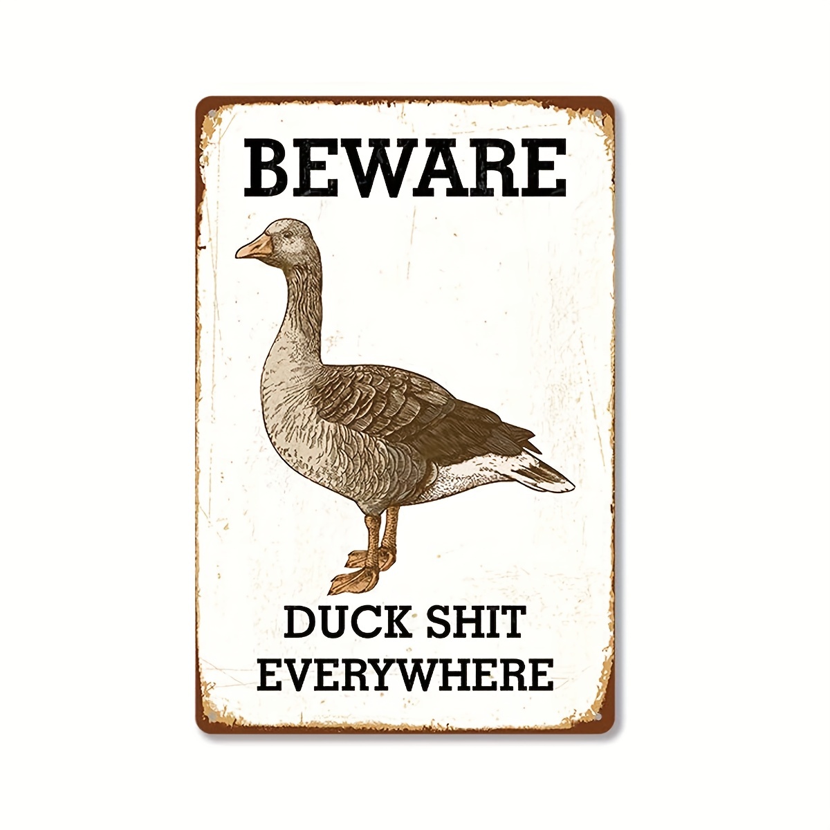 Duck Knowledge Metal Poster Type Of Duck Metal Tin Sign School Club Hunting  Lodge Cafe Bedroom Bathroom Kitchen Home Art Wall Decoration Plaque