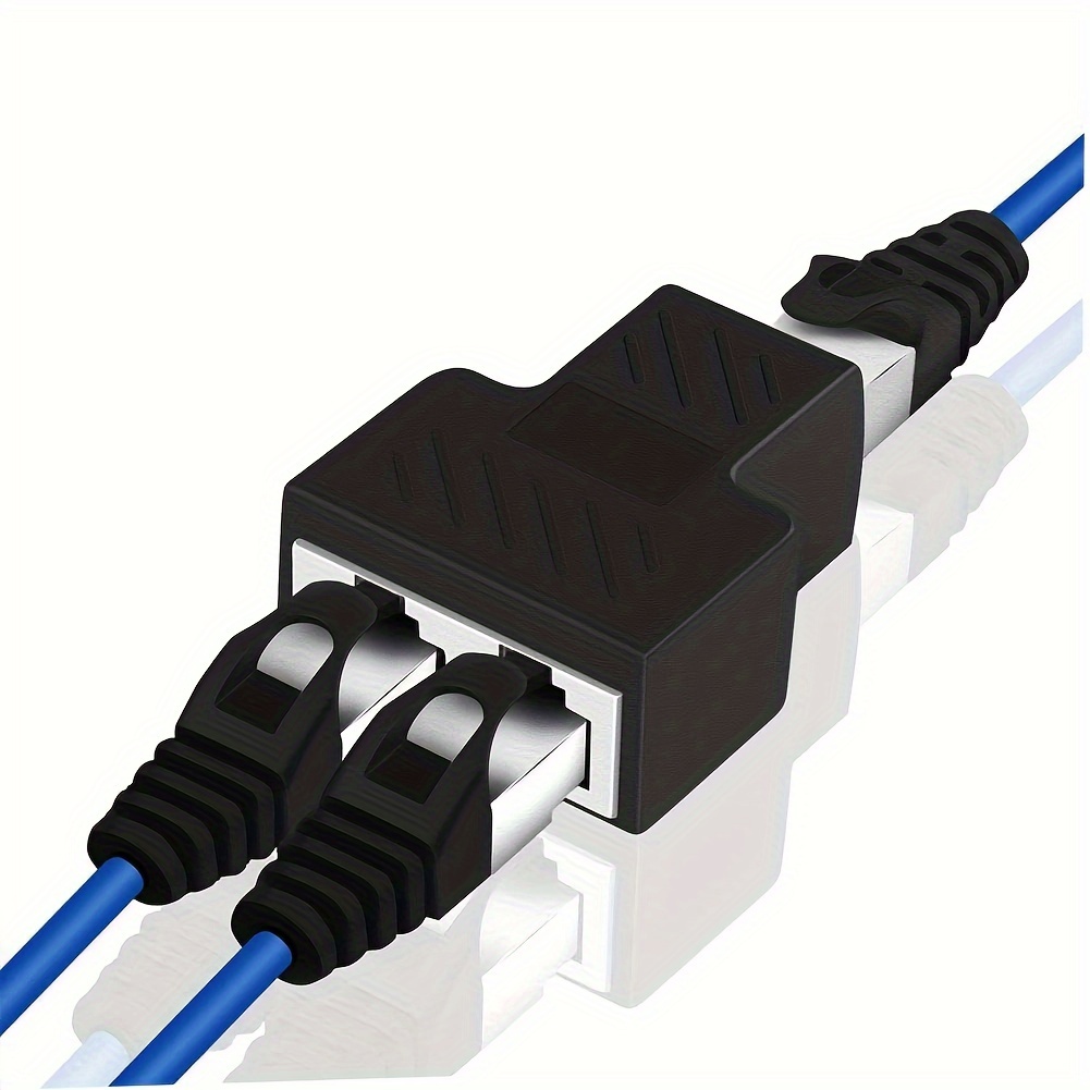 Rj45 Splitter Adapter Usb 1 2 Network Connector Dual Lan - Temu