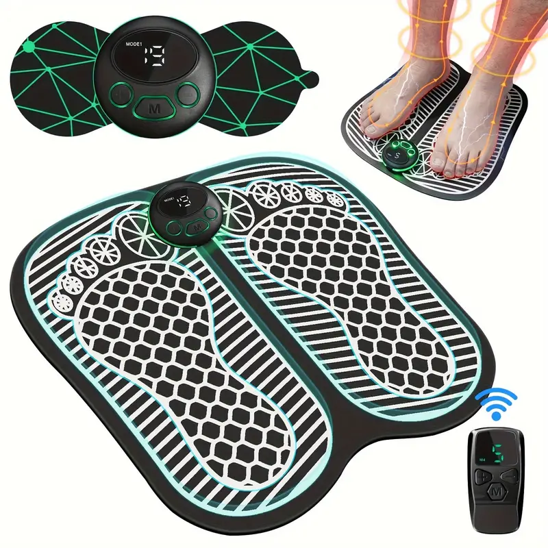 Foot Massager Mat Tens Back Muscle Stimulator With Remote Control