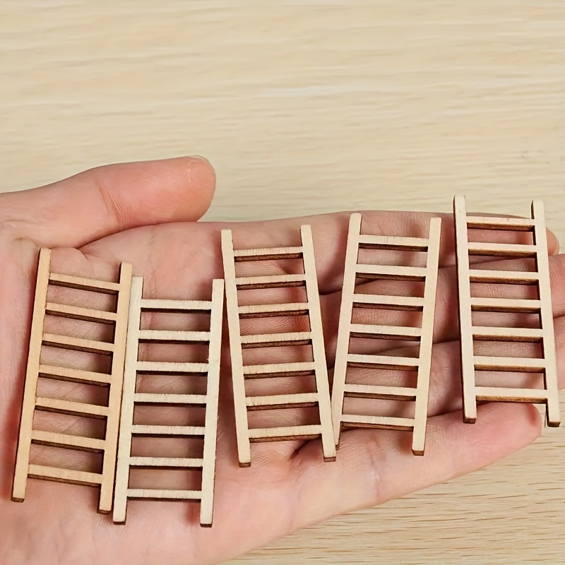 20 Piezas Estrenar Diy Mini Escalera Madera Artesanías En - Temu