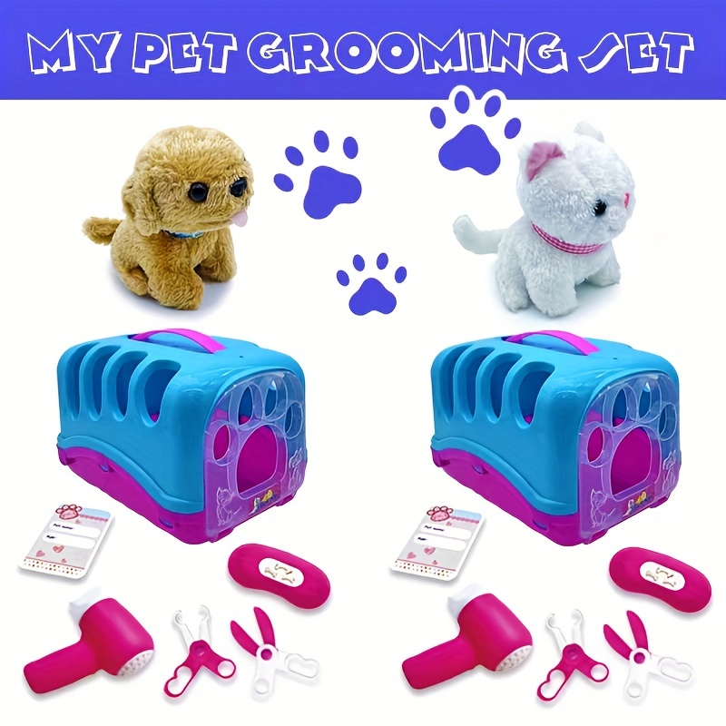 Perro electrónico, juguete de peluche para perro, caminar, ladrar, juguete  interactivo realista para perros de 7 pulgadas, regalos para niños