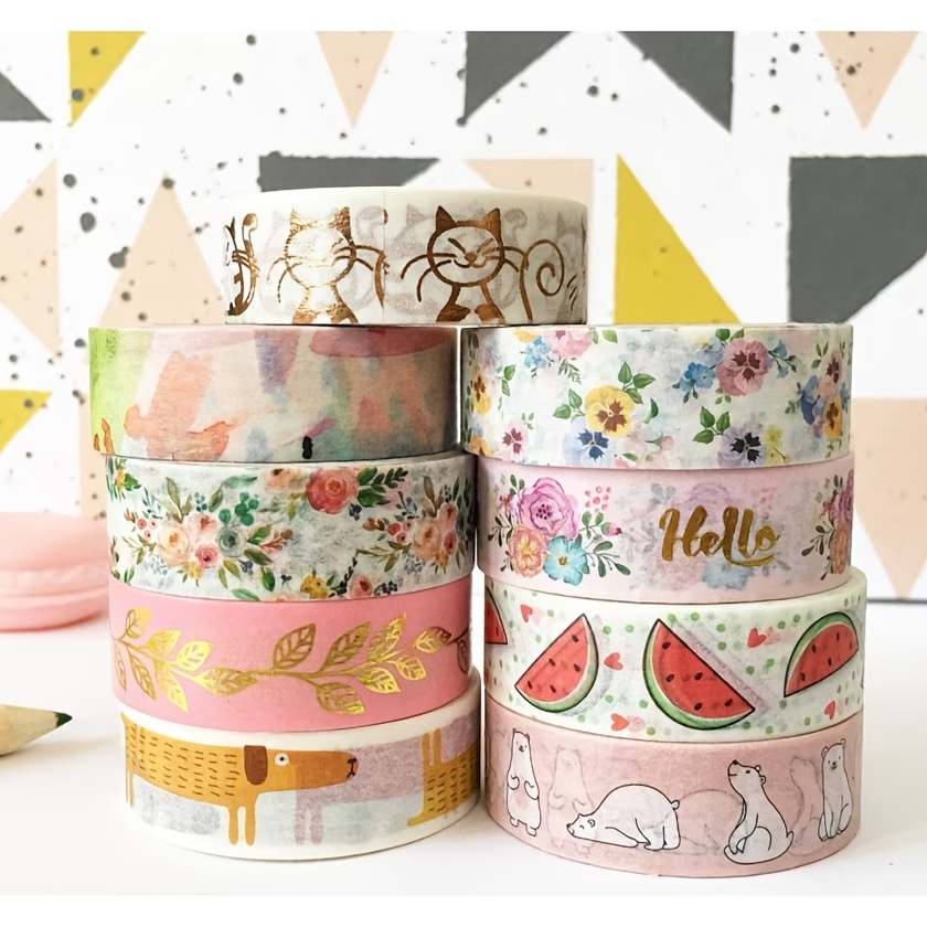 40pcs Random Pattern Washi Tape Set for Scrapbooking & Crafting