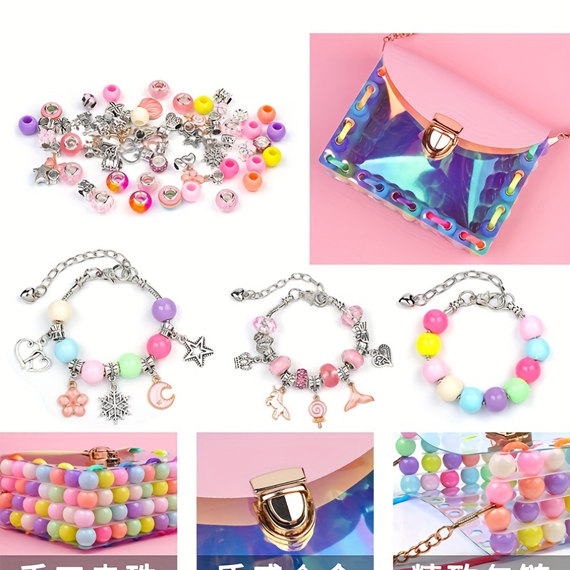 Charm Bracelet Making Kit, Jewelry Making Supplies Beads, Unicorn/Mermaid  Crafts Gifts Set for Girls Teens Age 8-12 