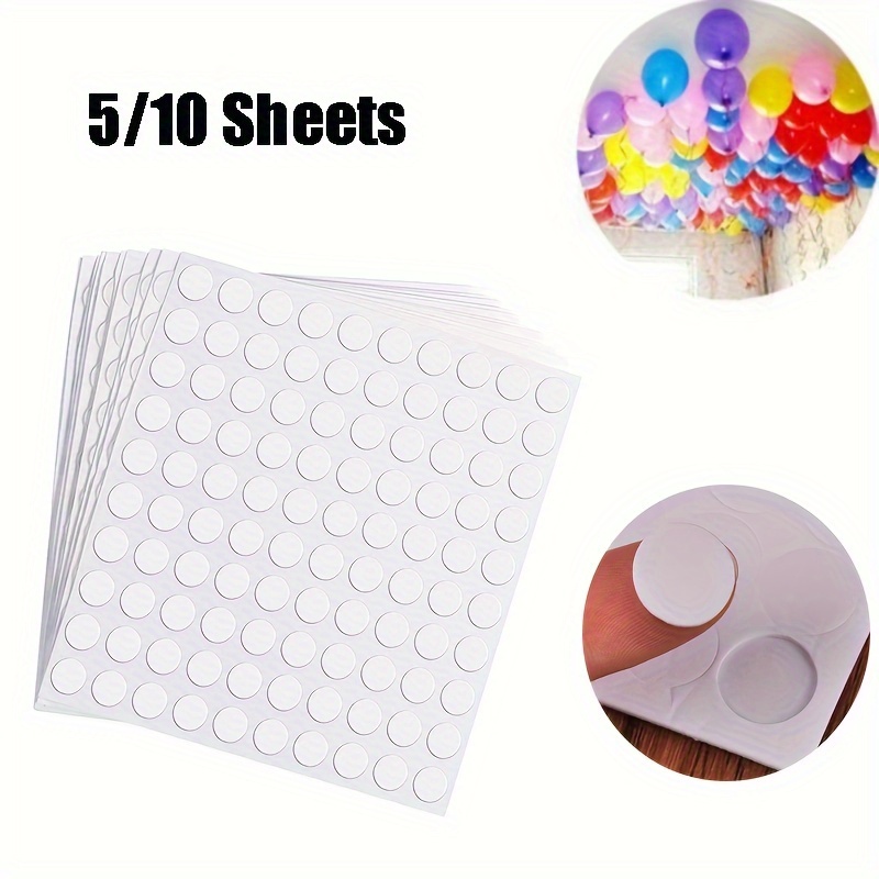 100 Points Balloon Attachment Glue Dot Attach Balloons To Ceiling or Wall  Balloon Stickers Birthday Party Wedding Decoration Sup
