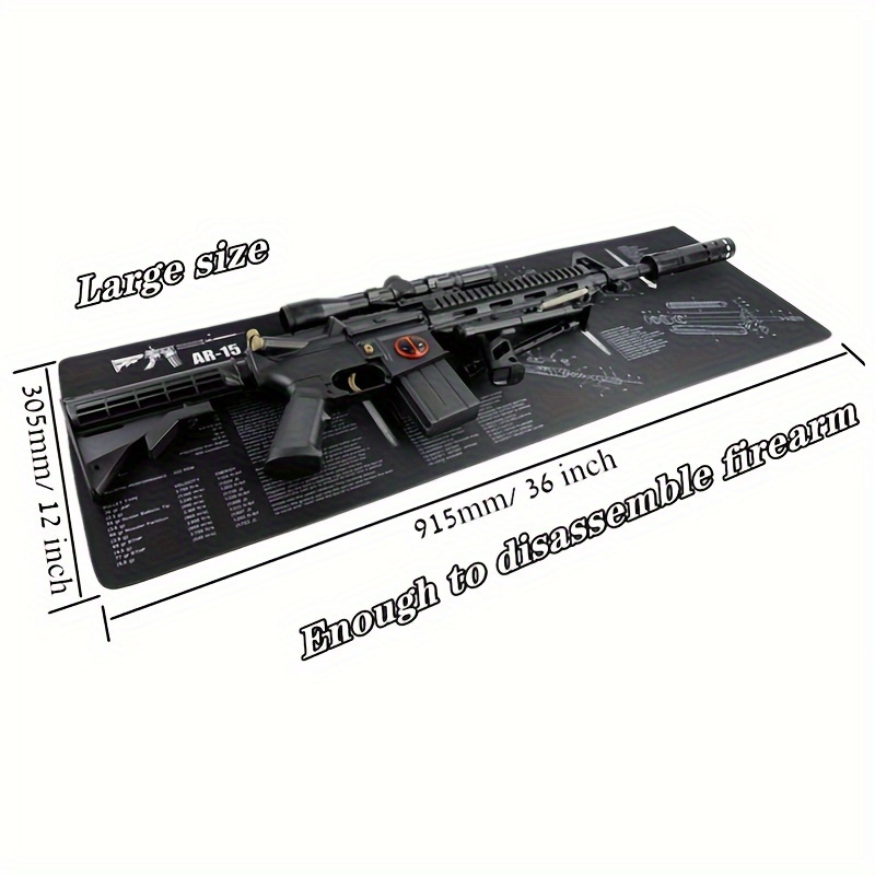 Rainier Arms Gun Cleaning Mat / Large Mouse Pad - Firearm Design