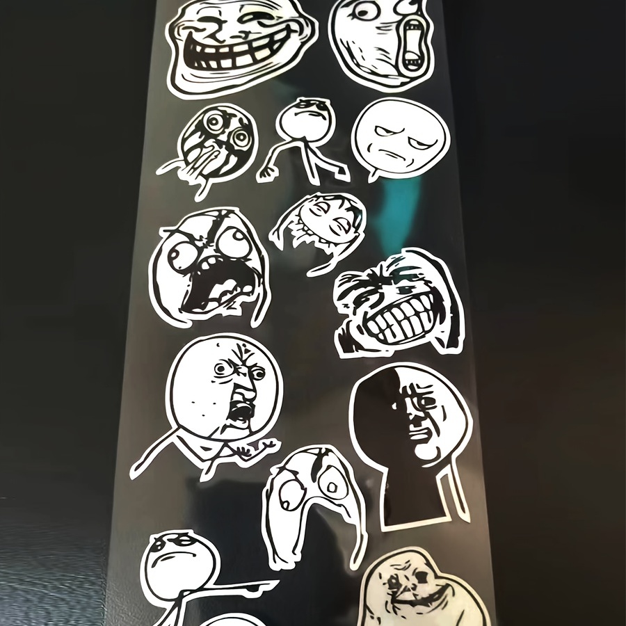 Troll Face Meme Sticker Vinyl Decal - Car Window Trollface Wall Boat Laptop