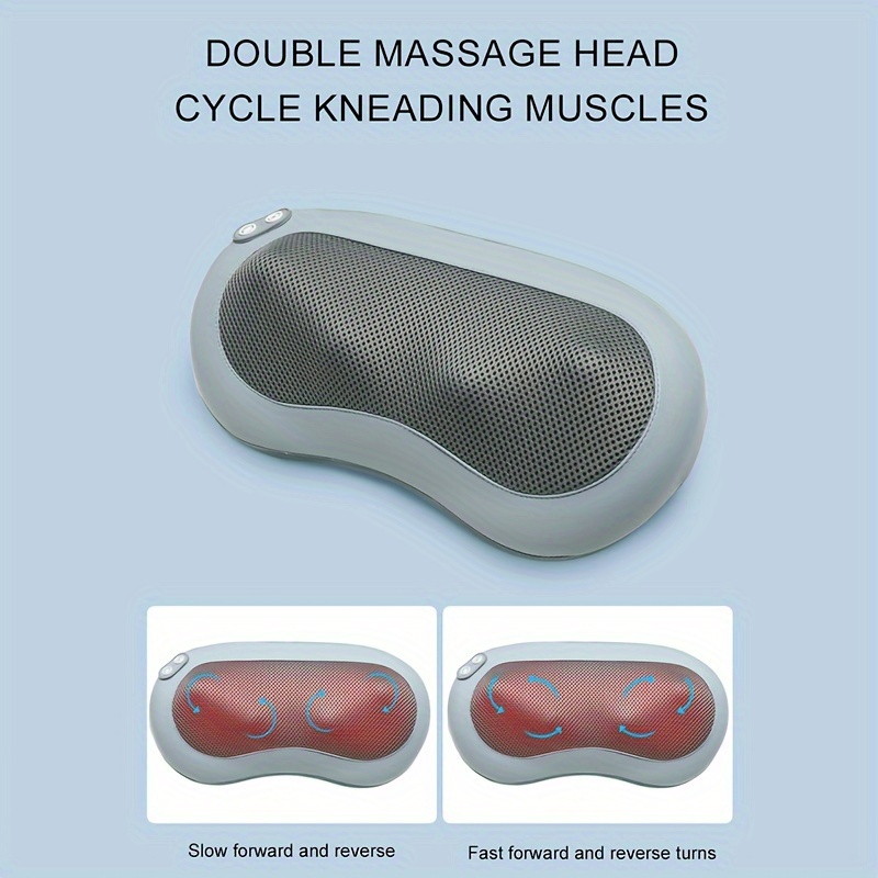 Back Massager,with Heat,Shiatsu Back and Neck Massager with Deep Tissue  Kneading,Electric Back Massage Pillow for  Back,Neck,Shoulders,Legs,Foot,Body
