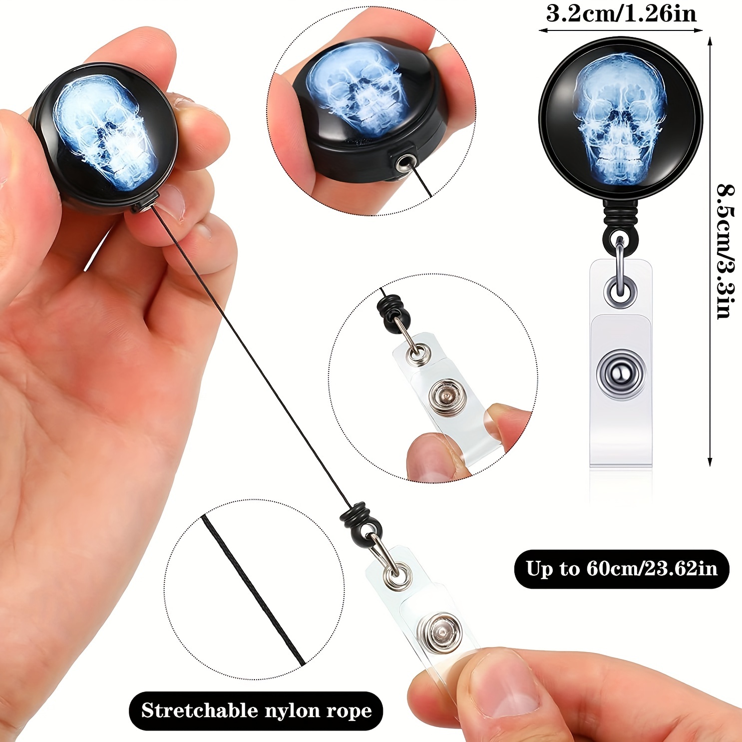 Buy Radiology Badge Reel Personalized X-ray Tech Badge Reel, Radiologist Badge  Holder, Rib Cage Badge Reel Online in India 