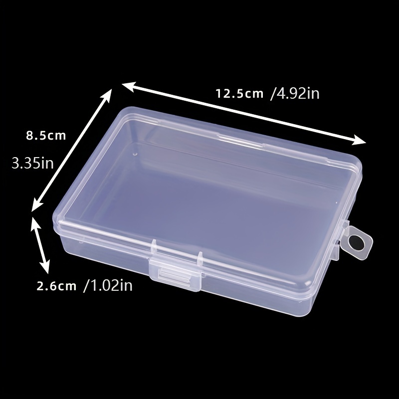 3 Pack Jewelry Organizer Box for Earrings, Clear Plastic Bead Storage Containers