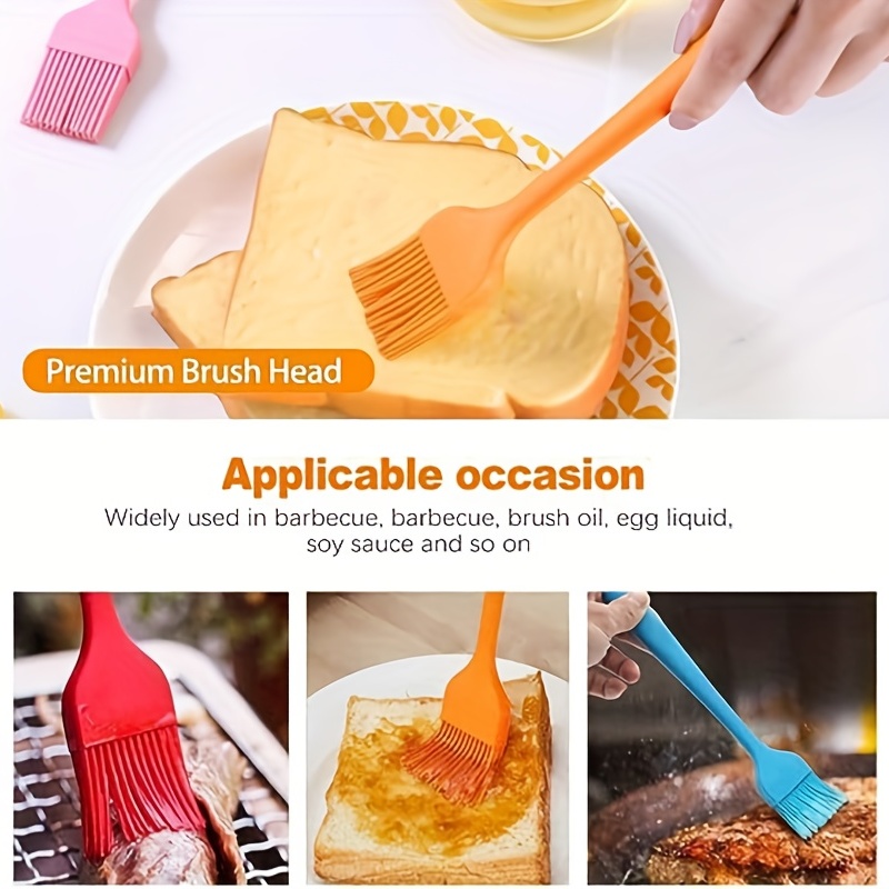 Kitchen Silicone Head Heat Resistant Baking Basting Cooking Pastry