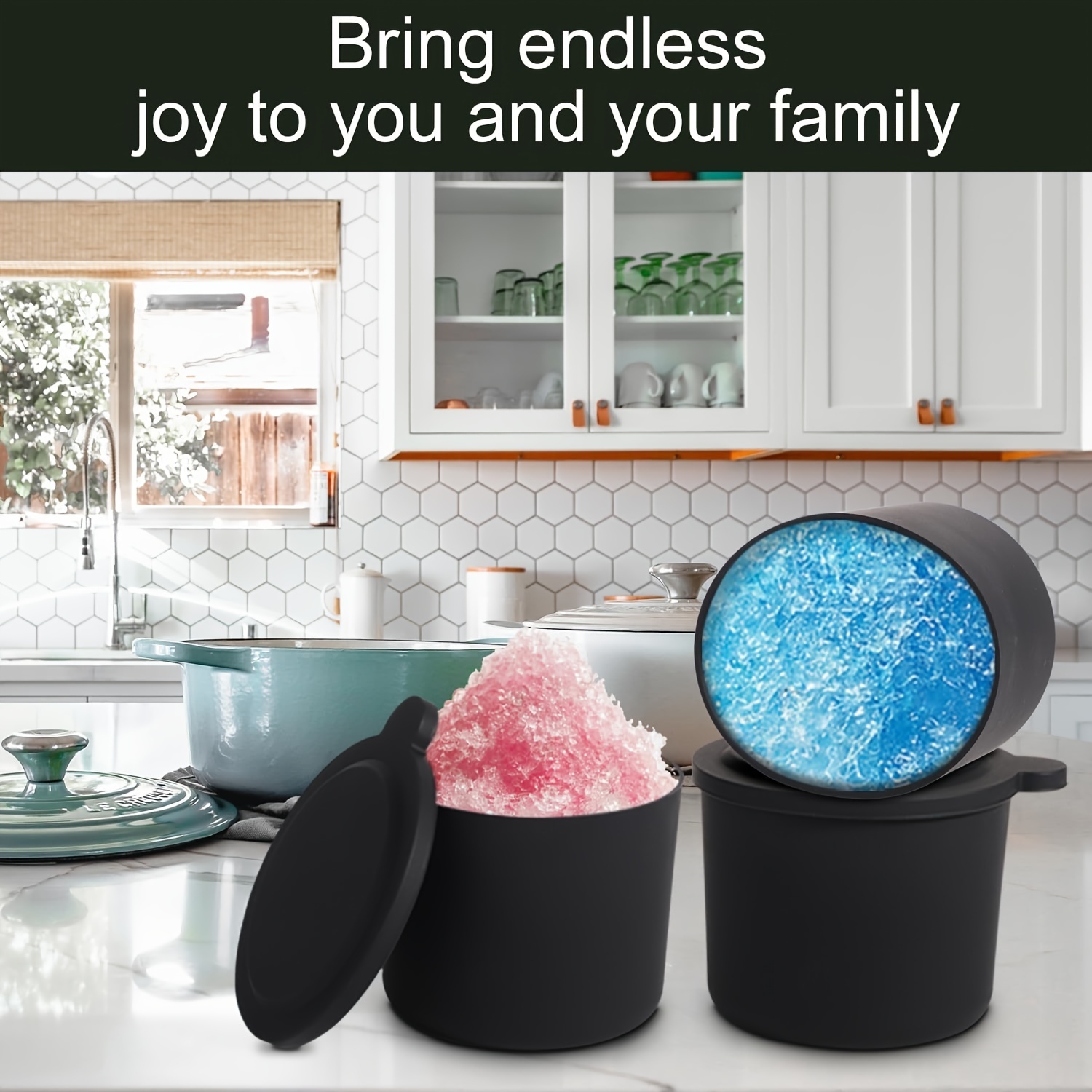 Shave Ice Attachment For KitchenAid w/ 4 Extra Plastic Ice Molds