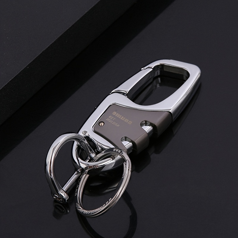 Car Key Chain, Metal Key Ring Creative Alloy Key Chain Key Ring Pendant with Detachable Keyring for Men Belt Clip,Bag Accessories,Temu