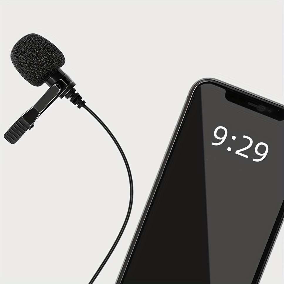 Cámara SLR inalámbrica 2.4G Micrófono Lavalier (Negro)