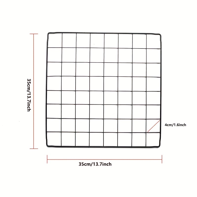 5pcs Decorative Wall Grid Wire Wall Grid Panel Picture Display