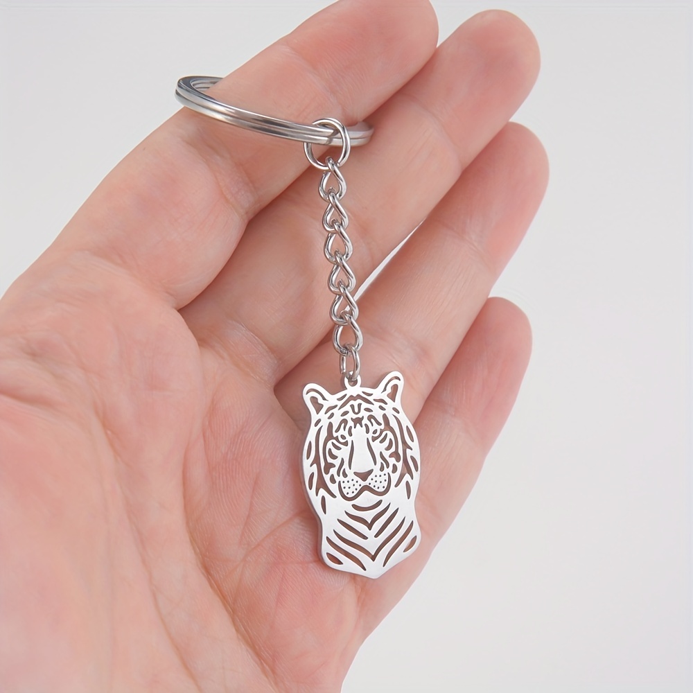 Tiger Keychain Tiger Key Ring Tiger Key Chain Tiger Head