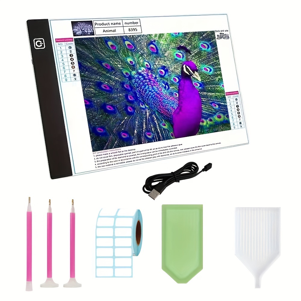 A2 Diamond Painting LED Light Pad Kit,LED Artcraft Tracing Light Table,DIY  Dimmable Light Brightness Board,Reusable A2 Painting Pads Great for Full  Drill & Partial Drill 5D Diamond Painting. : : Office Products