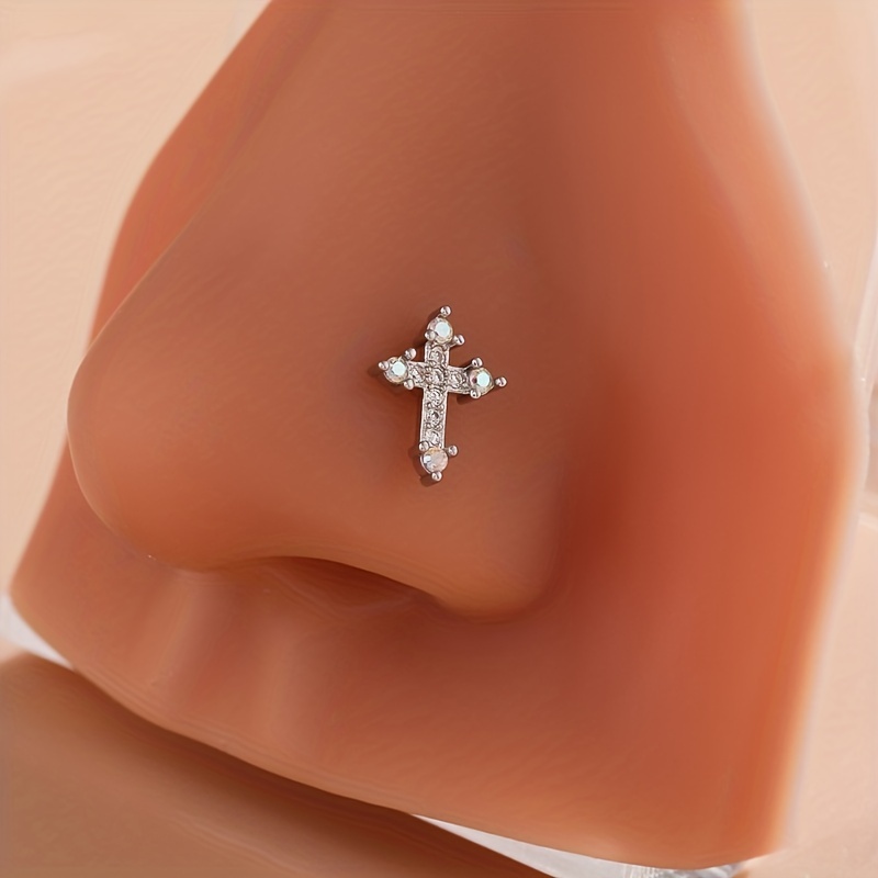 Cross on sale nose ring