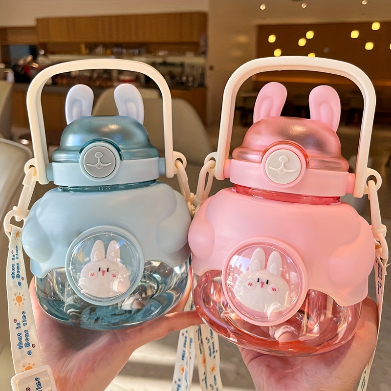 Pink Bunny & Bear Square Water Bottle CartonBox