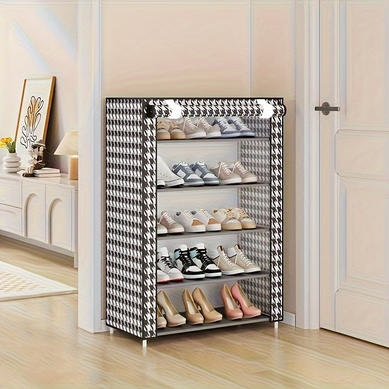 1pc Shoe Rack, Dustproof Shoe Cabinet, Multi-layer Simple Shoes Storage outlets Rack