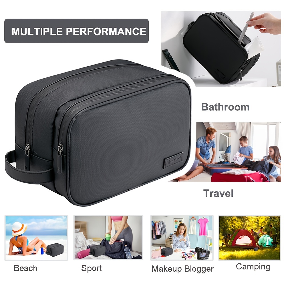 Cosmetic Bag Travel Portable Travel Pu Wash Bag Dry and Wet
