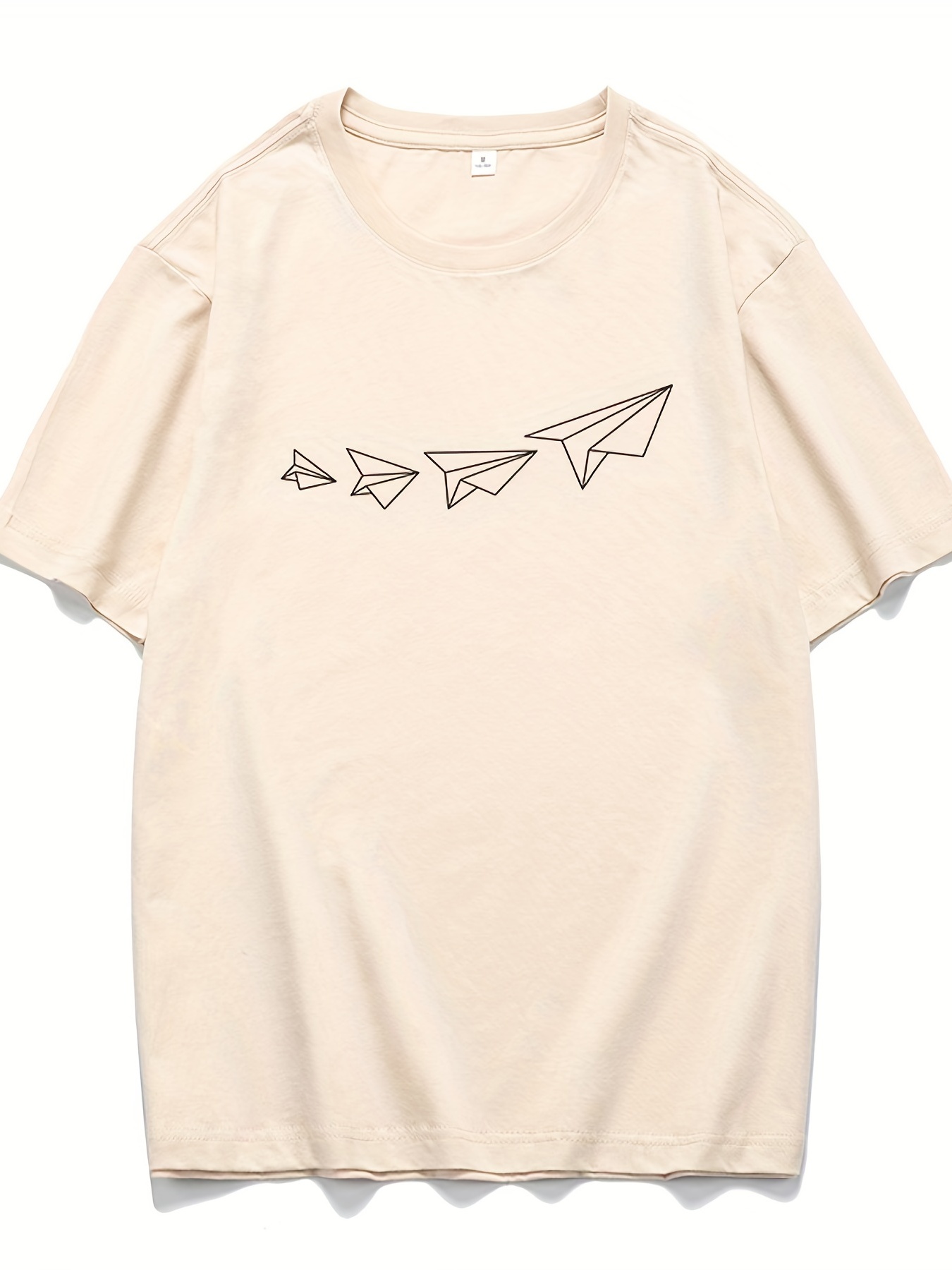 Paper Plane Pattern Print Men's Comfy Chic T-shirt, Graphic Tee Men's  Summer Outdoor Clothes, Men's Clothing, Tops For Men, Gift For Men - Temu  Austria