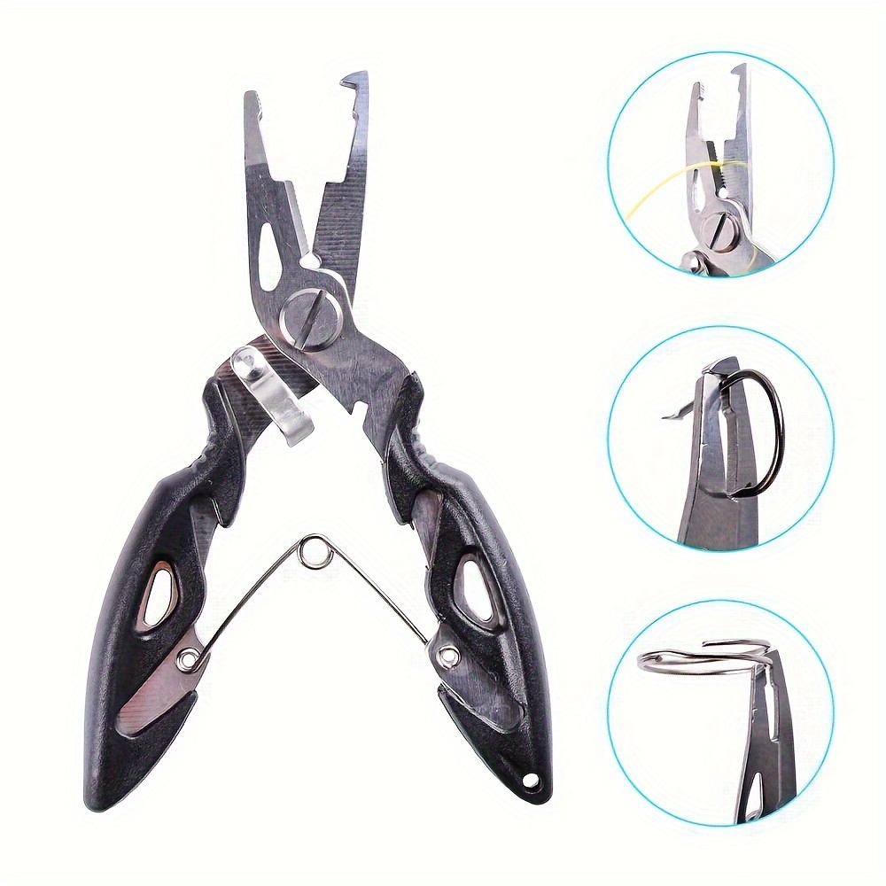 1pc Multifunctional Stainless Steel Fishing Pliers & Lure Pliers