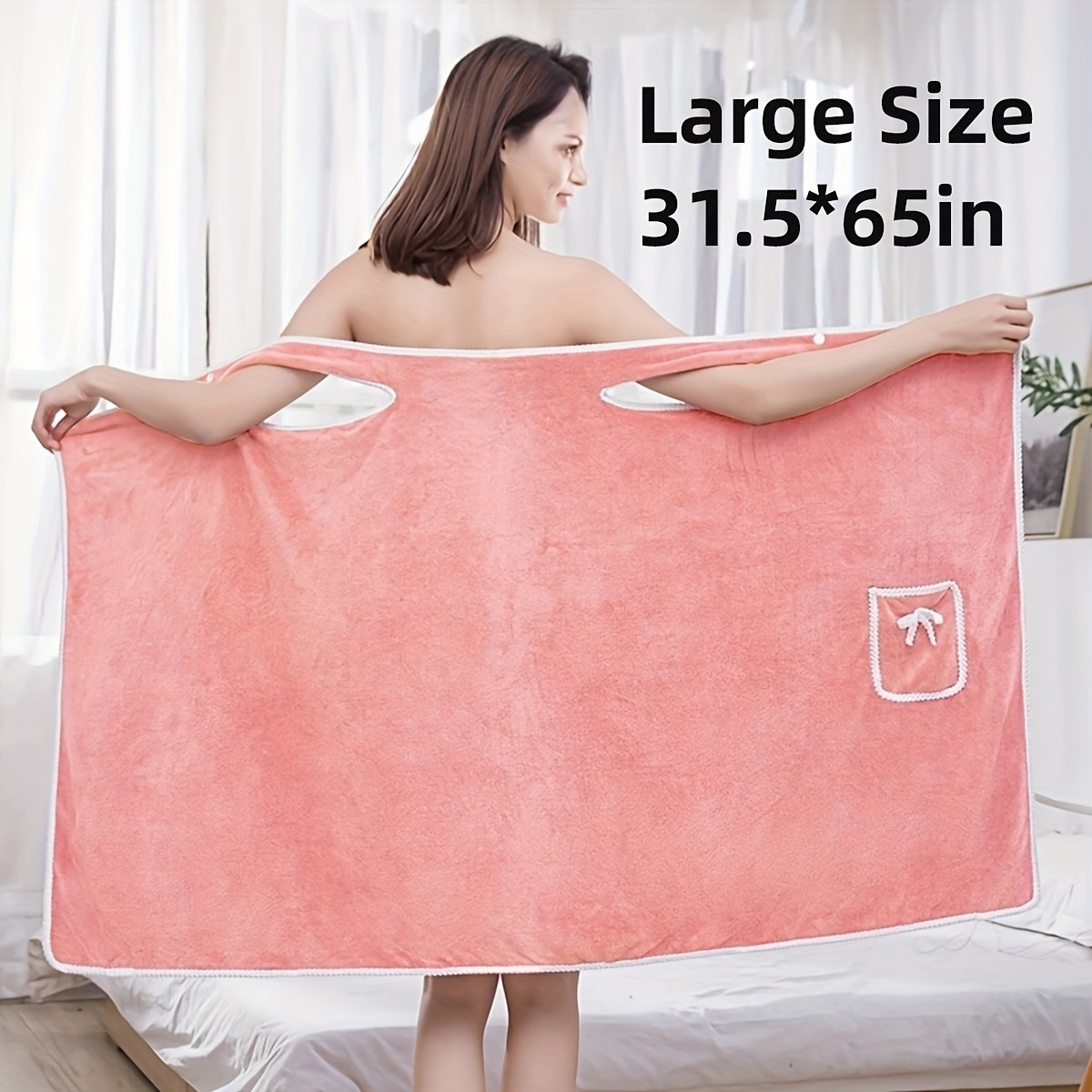 Adjustable Wearable Bath Wrap Towels For Women Perfect For - Temu