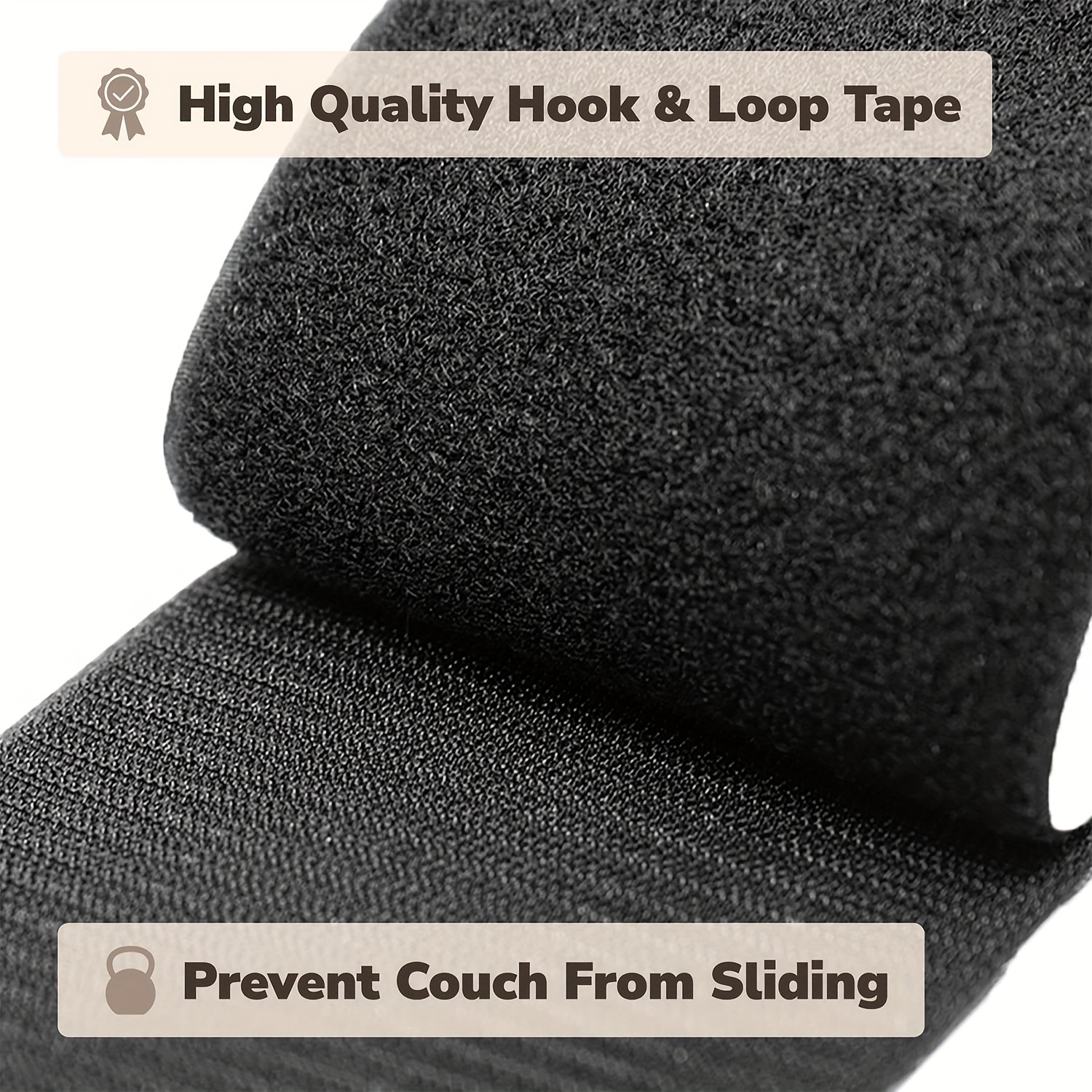 Nylon Hook and Loop Tape-Non Slip Couch Hook Loop Tape, Stop Sofa Cushions