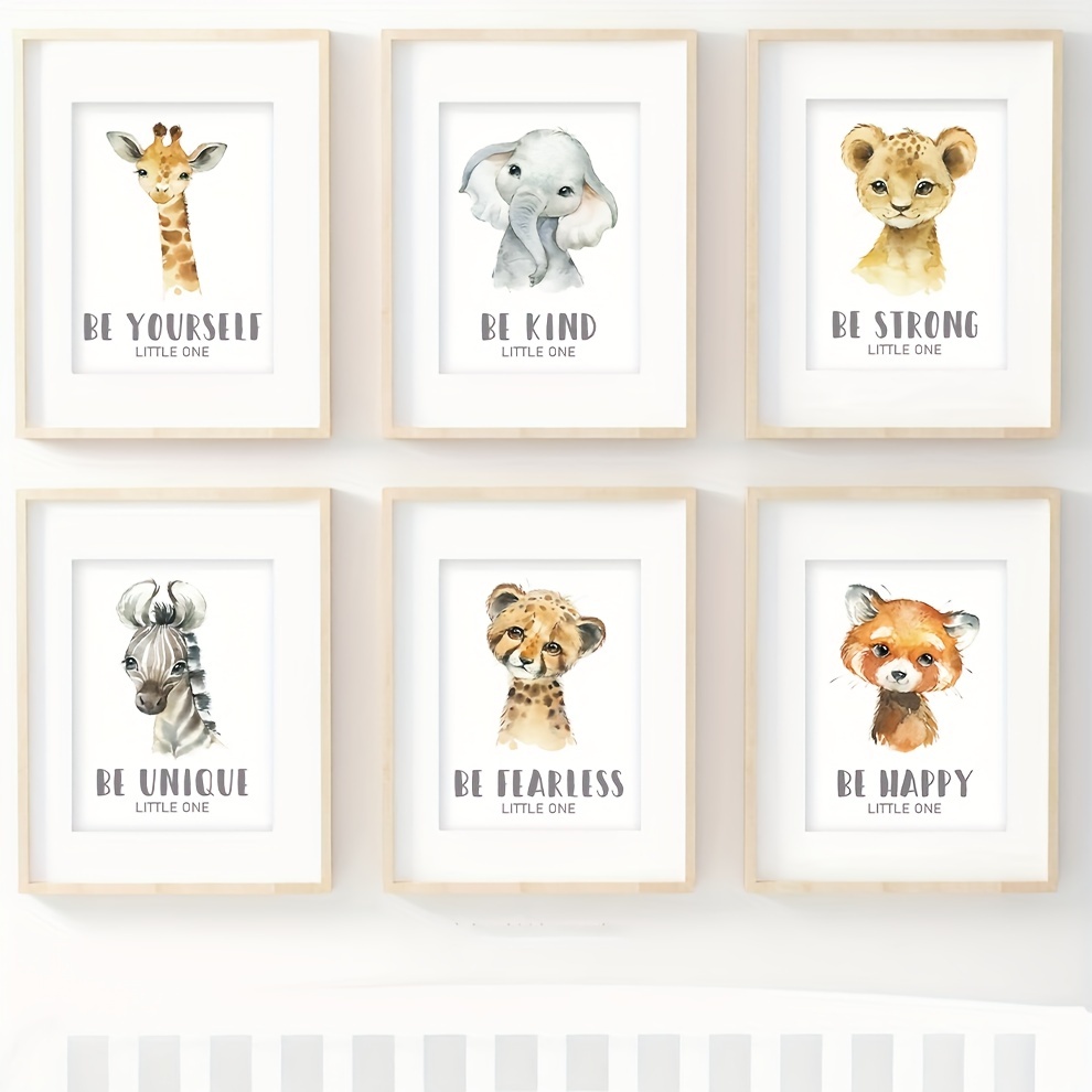 New Baby Gift Elephant with Ball Print Safari Nursery Decor Wall Art –  Pawprint Illustration