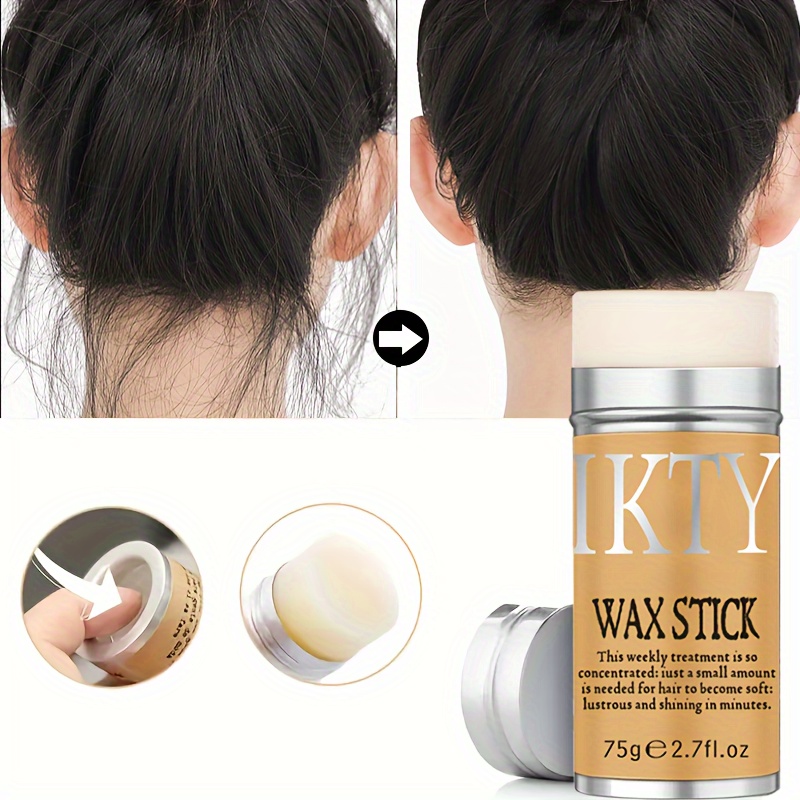 Wax Stick 2,7Oz 75g, Fixation portable de cire à cheveux, bâton de pommade  capillaire, Cire à coiffer pour cheveux coiffante non grasse pour cheveux