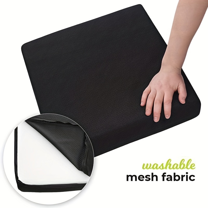 Ergonomic Seat Cushion Pillow: Foam Chair Pad With Washable Cover
