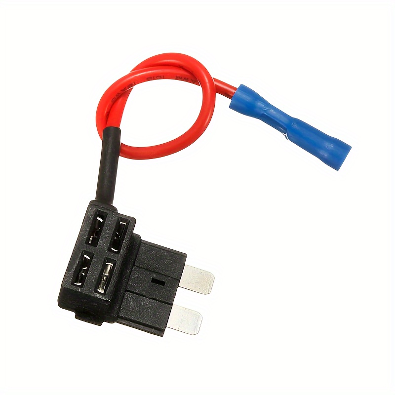5/10pcs 12V Fuse Holder Add-a-circuit TAP Adapter Standard ATM APM Blade  Auto Fuse Holder with 10A Medium Blade Car Fuse