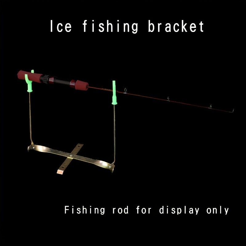 Ice Fishing Rod Bracket Winter Fishing Pole Rack Ice Fishing - Temu