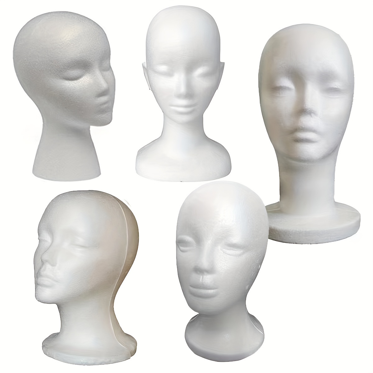 80 Styrofoam heads.. ideas  styrofoam head, mannequin art, mannequin heads